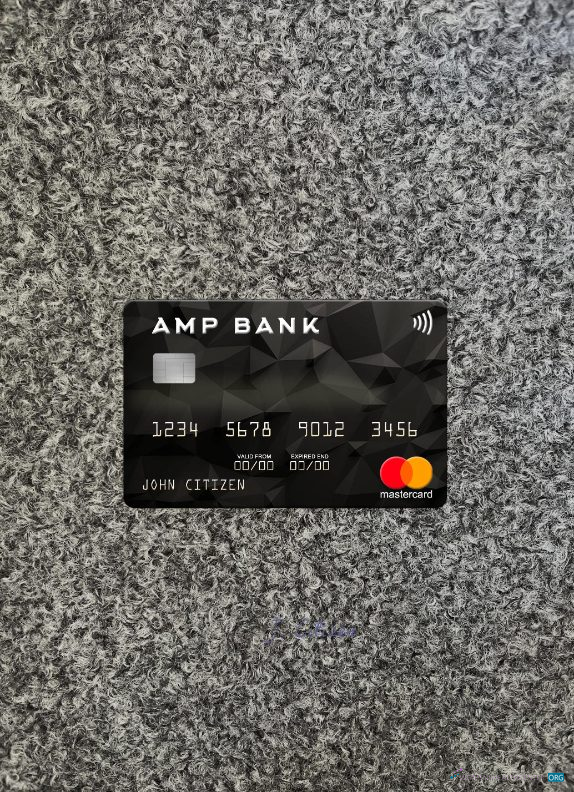 Download Australia AMP Bank mastercard photolook front Photoshop template